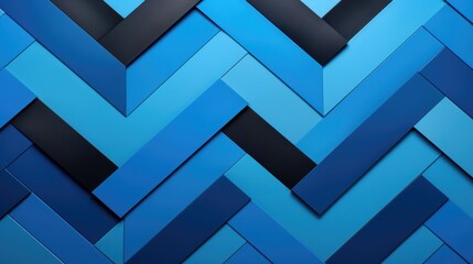 Modern Blue and Black Stripes Abstract Background