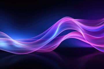 Fototapeta premium Sensual Waves of Pink and Blue Light Abstract Background
