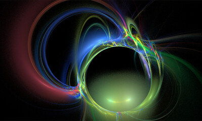 simple multicolor abstract pattern on black background, wallpaper, design