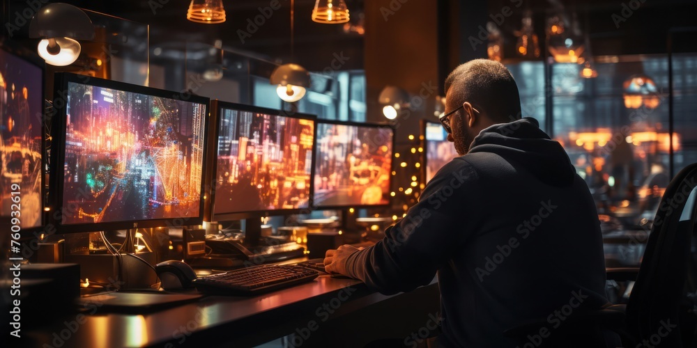 Poster cybersecurity expert monitoring data generative ai