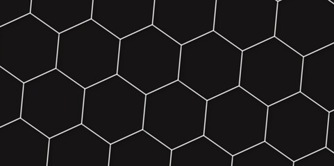 Abstract background with hexagon and black hexagonal background design. luxury geometric black pattern mesh cell texture. dark gray honeycomb texture background. geometric patterns drop shadow.