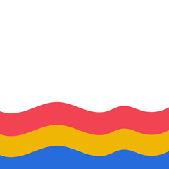 Fototapeta premium Rainbow Wave Corner