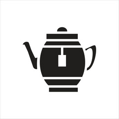 tea pot vector icon line template
