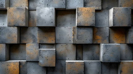Concrete Blocks on Textured Background: A Stunning Display of Concrete Blocks on a Textured Background