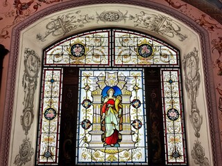 stained glass window
