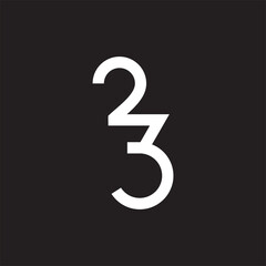 number 23 logo design , design logo 23 
