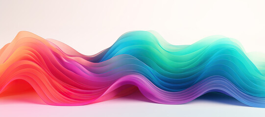 Obraz premium colorful wave pattern, gradation 147
