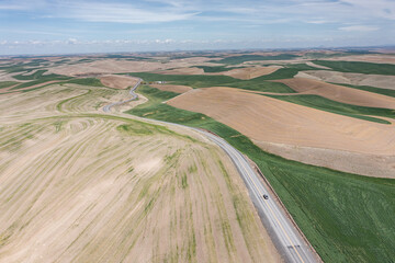The Idaho and Washington Palouse landscape