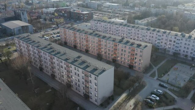 Beautiful Housing Estate Opoczno Aerial View Poland