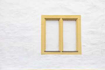background of old window frame with bricked up window - 760946861
