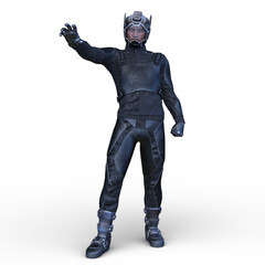 サイバーマン　3DCGレンダリング 