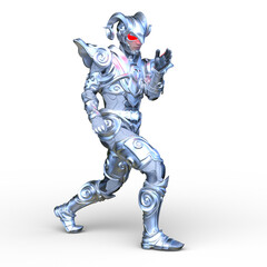 サイバーマン　3DCGレンダリング