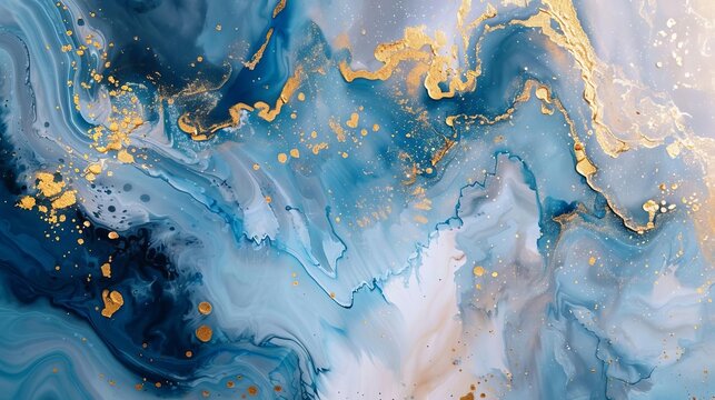 Captivating Large Stroke Oil Painting with Brushstrokes and Golden Elements, Abstract Art