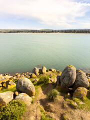 Landscape views of Granite Island in Victor Harbor on the Fleurieu Peninsula, South Australia - 760951609