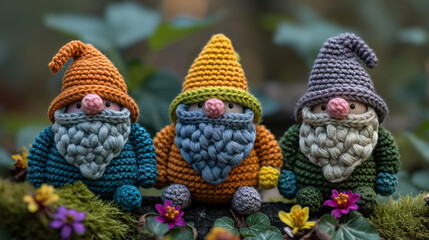 crochet gnomes. Generative AI