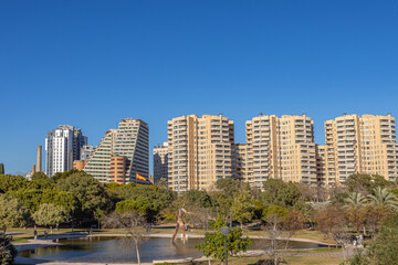 Fototapeta premium Valencia, Spain - January 8 2024 