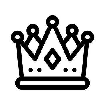recommend clip art: crown line icon