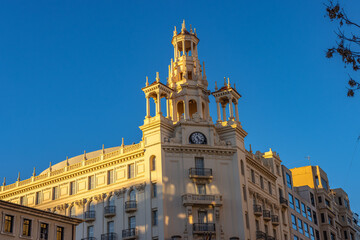 Fototapeta na wymiar Valencia, Spain - January 8 2024 