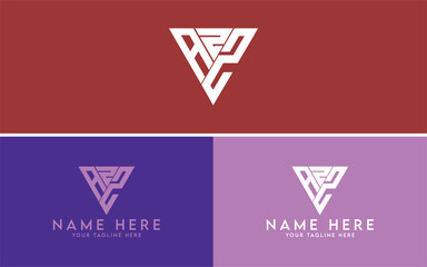 AZZ Logo Design in Triangular Shape
