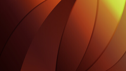 abstract orang and brown swirl waves background design
