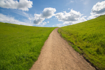 trail road on Montgomery Hill, San Jose