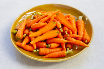 Fresh baby carrot, Excellent source of vitamin A and beta-carotene