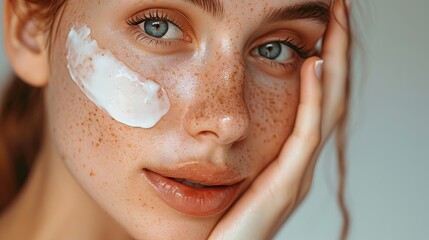 A close-up photo highlighting the importance of consistent skincare routines AI generated illustration - obrazy, fototapety, plakaty