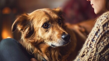 A compassionate pet therapist aiding animals with care and empathy  AI generated illustration