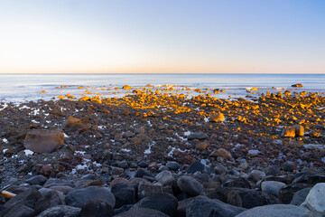 New Plymouth coastline at sunrise