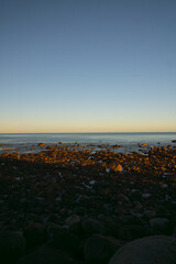 Obraz premium New Plymouth coastline at sunrise
