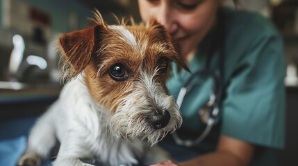 A dedicated veterinarian caring for animals with compassion and expertise  AI generated illustration
