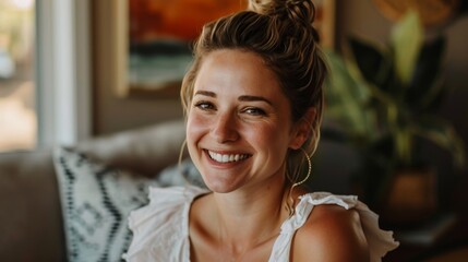 A determined life coach empowering individuals with guidance and motivation  AI generated illustration