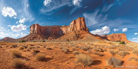 scenic landscape of the arizona in USA - obrazy, fototapety, plakaty