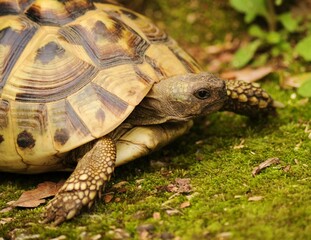 Primo piano della tartaruga di terra