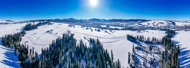 Photo sur Plexiglas Tatras View at Western Tatra Mountains at winter