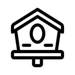 birdhouse line icon