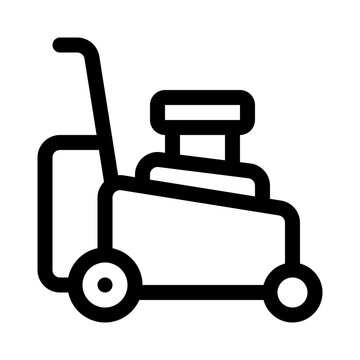 recommend clip art: lawnmower line icon