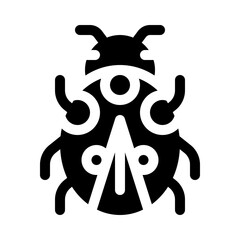 Naklejka premium ladybird glyph icon
