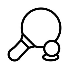 ping pong line icon