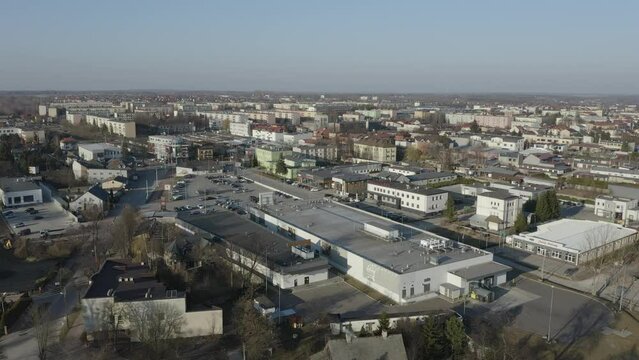 Beautiful Housing Estate Opoczno Aerial View Poland