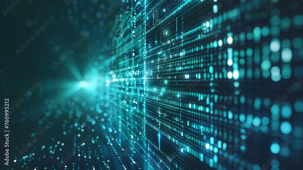 Aufkleber abstract digital data network background for science, technology and education concepts