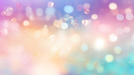 Fototapeta premium Soft rainbow colored bokeh background