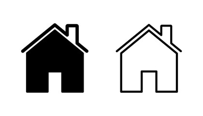 House icon set. Home icon vector