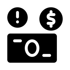 money glyph icon