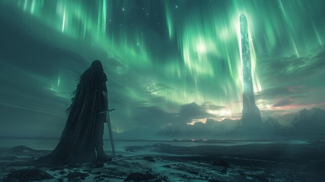 Guardian of the Mystical Aurora Monolith