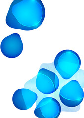 Set of colorful geometric rounded shapes and lines. Abstract backgrounds for wallpaper, business cards, cover, poster, banner, brochure, header, website. Vector