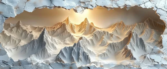 Papier Peint photo Lavable Montagnes sliced figure, Desktop Wallpaper Backgrounds, Background HD For Designer
