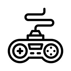 game console line icon