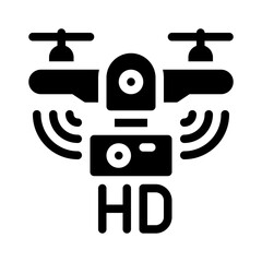 drone glyph icon