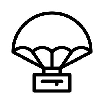 recommend clip art: parachute line icon